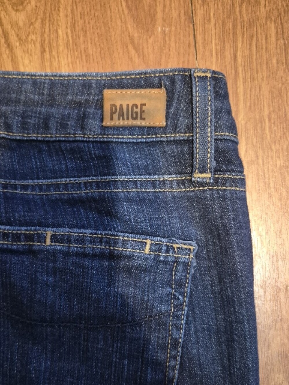 PAIGE Dark Blue Skinny Jeans Size 29 - Picture 4 of 5